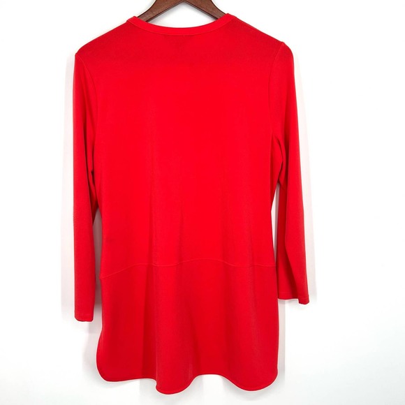 Ralph Lauren Womens Size Large Red Blouse Shirt Top Business Professional - Picture 6 of 6